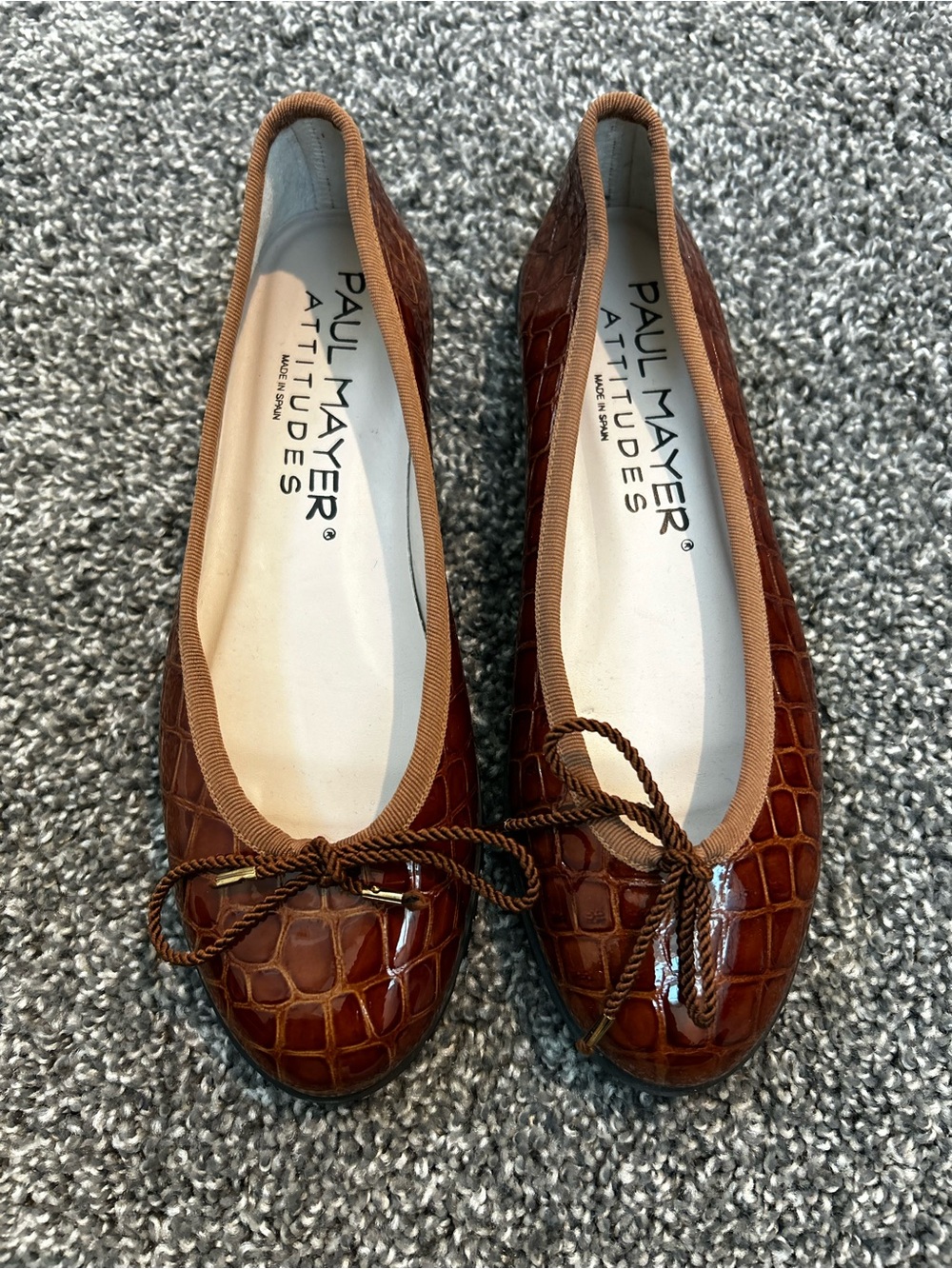 PAUL MAYER - LUXE BALLET FLAT Size 6.5 org $337
